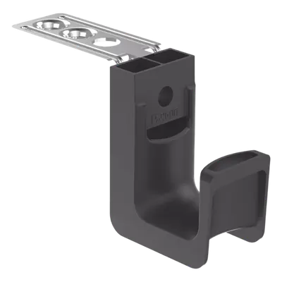 Sujetador tipo J-Hook / Soporte Techo M5-M6-M10 / Capacidad 0.75 in / Carga 6.8 kg / Nylon 6.6 / Paquete 50 pzas