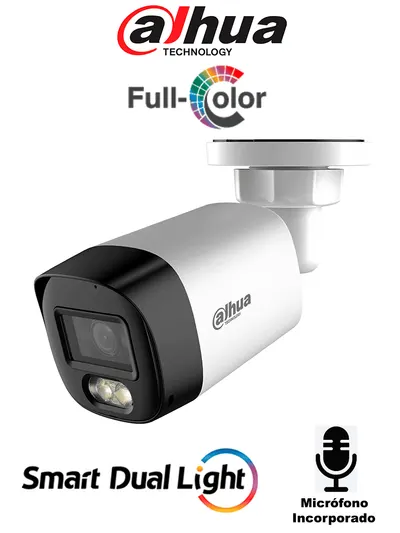 Cámara bullet Dahua DH-HAC-HFW1500RLN-IL-A-S3-DIP de 5 MP