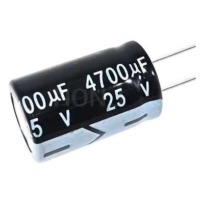 Capacitor Electrolítico / 4700 µF / 25 V / Filtrado y Almacenamiento / Tamaño Compacto