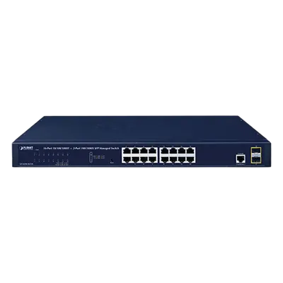 Switch administrable PLANET GS-4210-16T2S con 16 puertos Gigabit