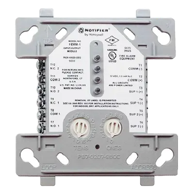 Módulo Direccionable NOTIFIER FDRM-1 con Doble Relé y Monitoreo Clase B