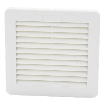 Respirador con Filtro para Gabinete / Filtro G4 Eficiencia 94% / IP54 / Aluminio / -40°C a +70°C / Montaje por Clips / 125 x 125 mm