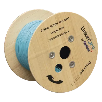 Cable de fibra óptica LINKEDPRO 2MMOM3PVCAQUA OM3 simplex de 2 mm