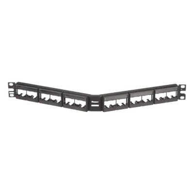 Panel de parcheo angulado PANDUIT CPPLA24WBLY de 24 puertos