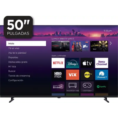 Smart TV QLED HORION R50XUQ-L1 de 50 pulgadas con Roku TV y 4K UHD