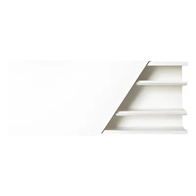 Canaleta color blanco de 3 vías, de PVC auto extinguible, 60 x 25 x tramo 2.5m (5401-01250)