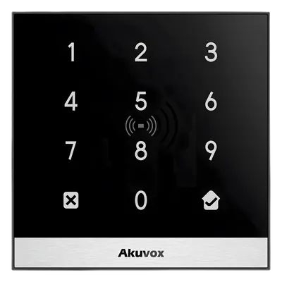 Teclado de Control de Acceso / Gestión en la Nube / PoE / Lector NFC y Tarjetas 125 kHz / MIFARE 13.56 MHz / IP65 / 1 Puerta / PIN Temporal