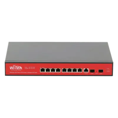 Switch administrable WI-TEK WI-PMS310GF-UPS-PLUS con respaldo solar
