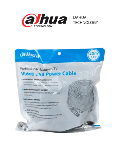 Cable armado Dahua DH-PFM942I-20-5 de 20 metros para cámaras CCTV