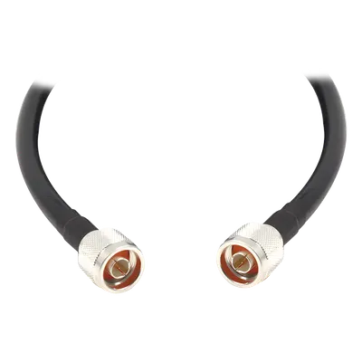 Jumper Coaxial / 3 m (9.84 ft) / Conectores N-Macho / RG-8/U LP400 / 50 Ω