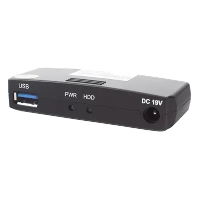 Lector Externo de Disco Duro / USB 3.0 200 Mbps / USB 2.0 40 Mbps / Aluminio / -10°C a 70°C / 12VDC 1A