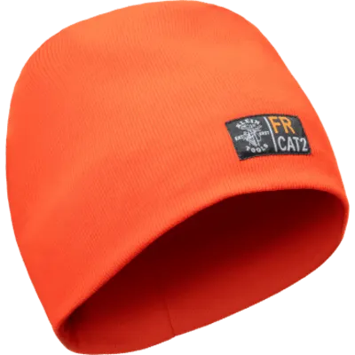 Gorro Ignífugo FR / Naranja / Modacrílico con Aramida y Tencel / Protección contra Arco Eléctrico y Fuego Repentino / Talla Única / Lavable en Máquina
