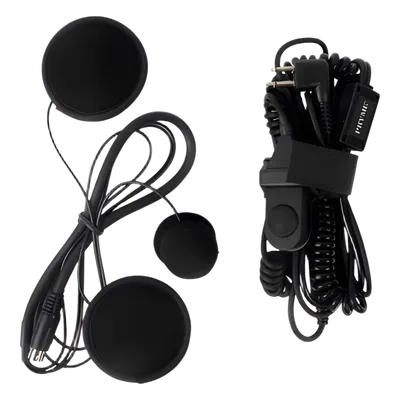 Micrófono para Casco / Condensador Eléctrico / Instalación Adhesiva / PTT de Anillo / Cable 2.1 m (7 ft)