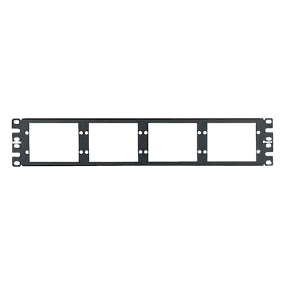 Patch Panel de Fibra Óptica / 2UR / 8 Placas Acopladoras / 19" EIA / 1.58 x 0.29 x 0.04 ft