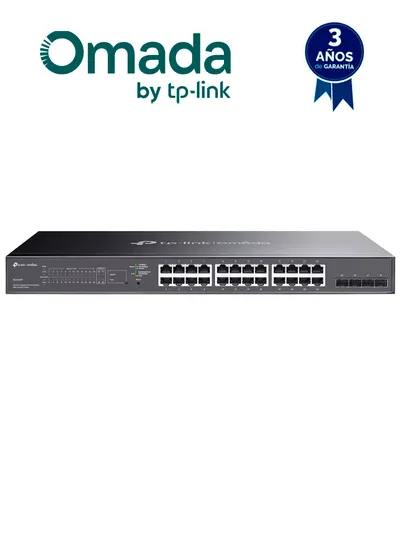 Switch PoE+ TP-Link SG2428P con 24 puertos Gigabit y gestión Omada