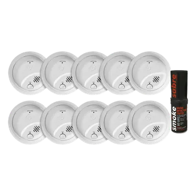 Kit de detectores de humo SDI 1046832KSABRE, 10 unidades autónomas