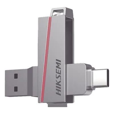 Memoria USB Dual / 256 GB / USB-C y USB-A / Lectura 150 MB/s / Escritura 45 MB/s / Aleación de Zinc Retráctil