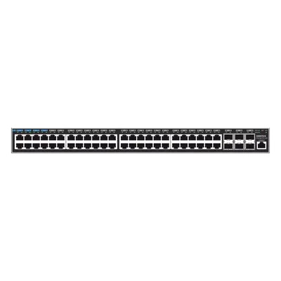 Switch Capa 3 Administrable / 48 Puertos Gigabit + 6 SFP+ 10G / Conmutación 216 Gbps / Montaje Rack 1U