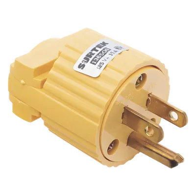 Clavija aterrizada industrial SURTEK SYS-136-509 de 127 V y 15 A