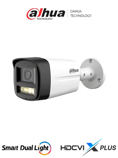 Cámara bullet Dahua DH-HAC-HFW1200TLMN-IL-T HDCVI de 2 MP