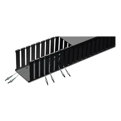 Canaleta Ranurada / 4 in Ancho / 4 in Alto / 6 ft Largo / PVC Rígido / Sin Tapa / UL 2024A