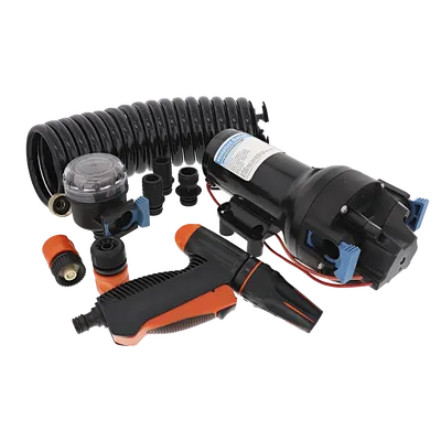 Bomba de Lavado de Uso Pesado en Kit para Uso Marino / HD6 12V 6GPM 70PSI / Autocebante / Alta Presión / Sin Daños en Seco / Interruptor de Presión Integrado