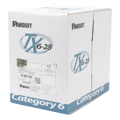 Cable UTP / 305 m (1000 ft) / Categoría 6 / 28 AWG / 4 Pares / LSZH / Cobre / Gris