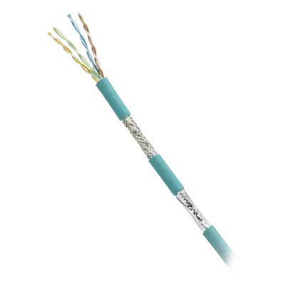 Cable SF/UTP Cat 5e / 4 Pares / 24 AWG Multifilar / Industrial / Resistente Aceite y UV / 305 m (1000 ft) / Flexible 1 Millón Ciclos