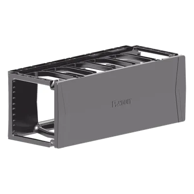 Organizador de Cables Horizontal / Para Rack 19in / 2UR / Cubierta Magnética de Doble Bisagra / Gestión Cat 6 y 6a