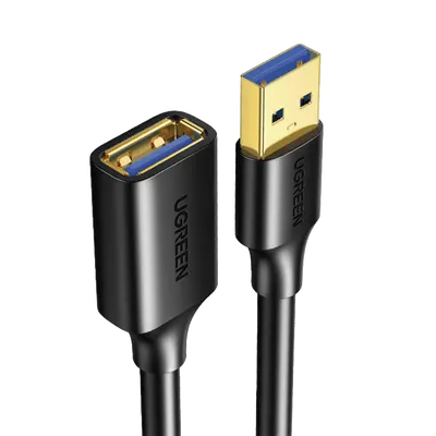 Cable extensor USB 3.0 UGREEN 30127 de 3 m para puertos difíciles