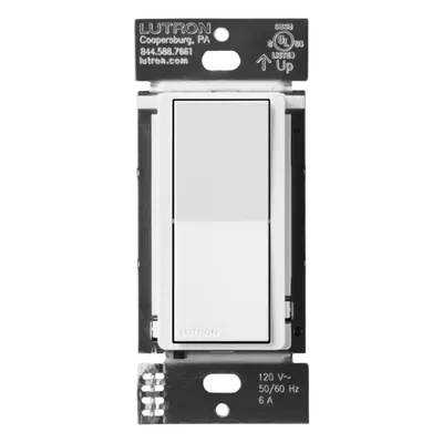 Interruptor auxiliar Lutron Caséta DVRFASWH para control multiubicación
