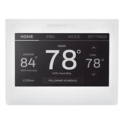 Termostato Wi-Fi / pantalla táctil color 8.06 pulg² / hasta 3H-2C bomba de calor o 2H-2C convencional / trilingüe / Energy Star