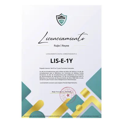 Licencia Anual / 5 Funciones Avanzadas / Firewall Z5100 / Antivirus / Ciberamenazas / IPS / Reconocimiento Apps y URL