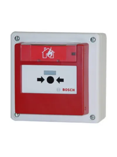 Pulsador de Alarma de Incendio Exterior BOSCH FMC-420RW-HSRRD con opción de Rearme