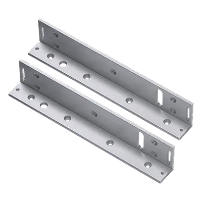 Soporte de Montaje en L / Para Chapa Magnética / Diseño Desplazado / 2 Soportes por Kit