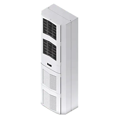 Aire Acondicionado Industrial / 2500W (8500 BTU/h) / 460V Trifásico / Montaje Múltiple / Acero Gris RAL 7035 / IP54 Interno