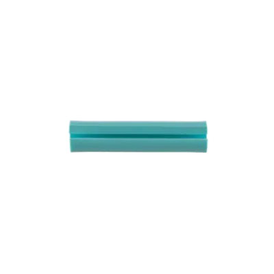 Manguito Porta Etiquetas / Fibra Óptica Simplex 2 mm / PVC Aqua / 1.25 x 0.28 Pulgadas (31.75 x 7.11 mm) / Paquete 100 pz