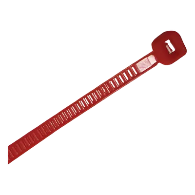 Cincho de nylon THORSMAN TH-300-R rojo de 300 mm, paquete de 100 piezas