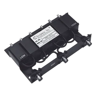 Duplexer Móvil / 806-869 MHz / 6 Resonadores / 50 W / 70 dB Aislamiento / 5-10 MHz Separación / 1.25 x 6.0 x 6.5 in