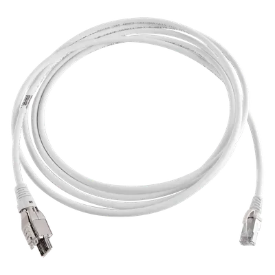 Patch Cord / Cat6A / 1/10G Ethernet / 4 Pares / LS0H / 8m (26.25 ft) / Marfil