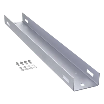 Montaje de Poste / 600 mm (1.97 ft) de Alto / 12 UR / Aluminio / Color Negro / 19 in Rack