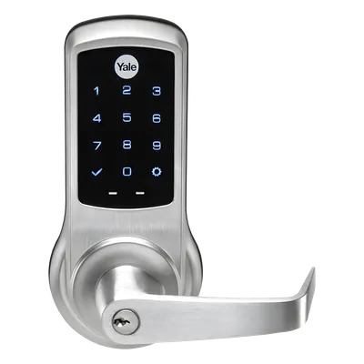Cerradura Electrónica Autónoma / 500 Usuarios PIN / Grado 1 ANSI/BHMA / Pestillo 70 mm UL 10C / Instalación Cilíndrica 35-45 mm / Z-Wave Compatible