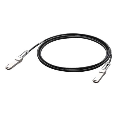 Cable DAC pasivo / QSFP28 100G / Conexión directa / Bajo perfil / Rack corto