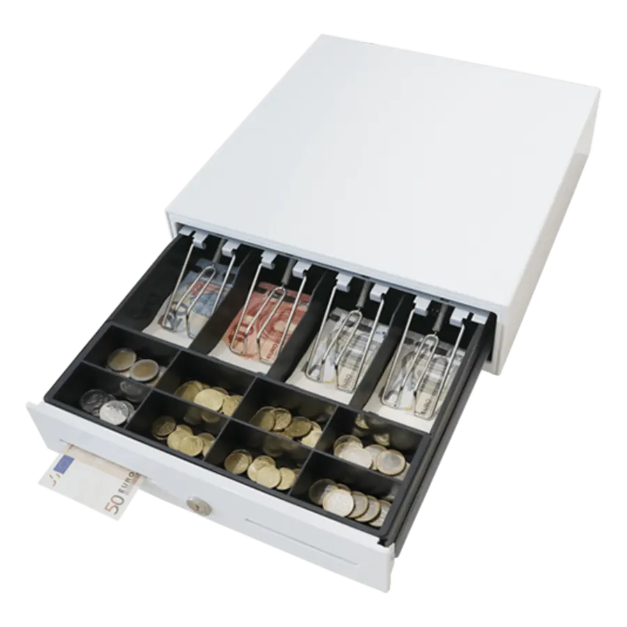 Cajón para efectivo MAKEN MK330 con apertura RJ12 y tamaño compacto