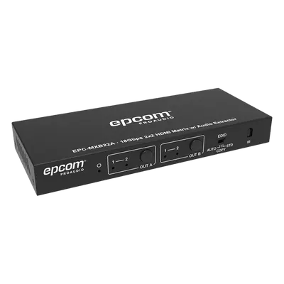 Matriz HDMI EPCOM PROAUDIO EPC-MXB22A 2x2 con resolución 4K