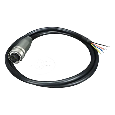 Cable de Alimentación DC a M23 / Conector Hembra 5 Pines / 12-56V DC / Calibre 12-24 AWG / Compatible con Switch Industrial M12
