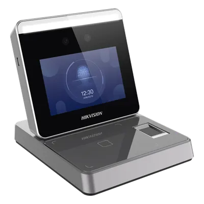 Enrolador biométrico Hikvision DS-K1F600U-D6E-F con pantalla HD