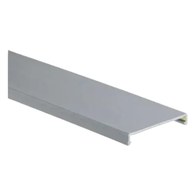 Tapa para Canaleta Ranurada / 0.75 in / 6 ft / 1.83 m / Gris Claro