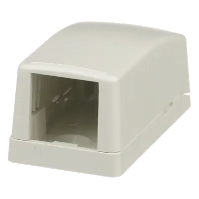 Caja de Montaje en Superficie / 1 Puerto Mini-Com / 1.03 x 0.91 x 1.89 in / ABS / Blanco Mate