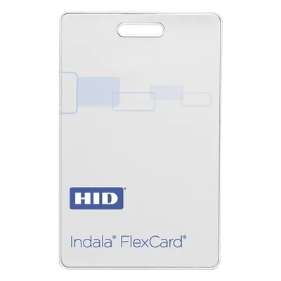 Tarjeta Clamshell de Acceso / Formato 26 Bits H10301 / Numeración 0-65535 / Opción 48 Bits Corporate 1000 / Biselada y Personalizable